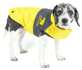 Touchdog Lightening-Shield Waterproof 2-in-1 Convertible Dog Jacket w/ Blackshark technology (size: small)