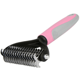 Professional Pet Tool Grooming Brush For Pet Dog Cat Deshedding Tool (Color: Pink, Type: Pet Grooming Tool)