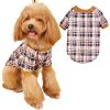 Warm Fleece Dog Clothing Classic Plaid Patchwork Dog and Cat Hoodies